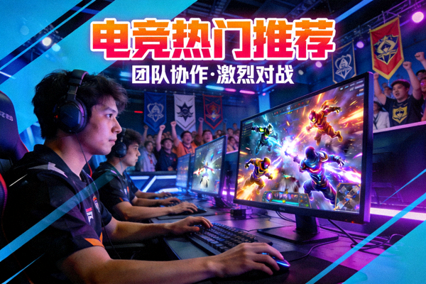 电竞热门视频推荐封面 - 电竞比赛团队协作激烈对战场景