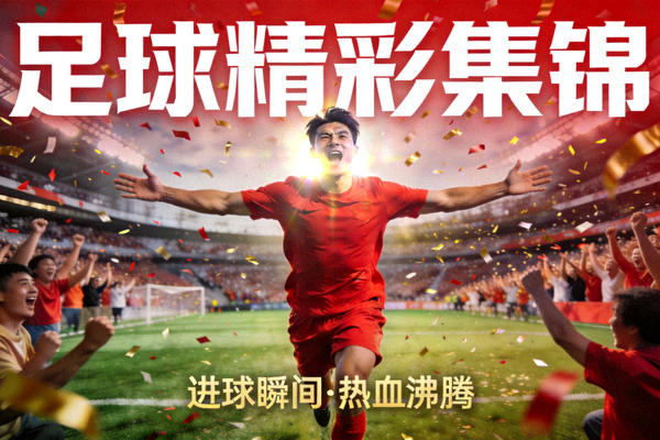 足球精彩集锦视频封面 - 球员进球后庆祝的激动瞬间
